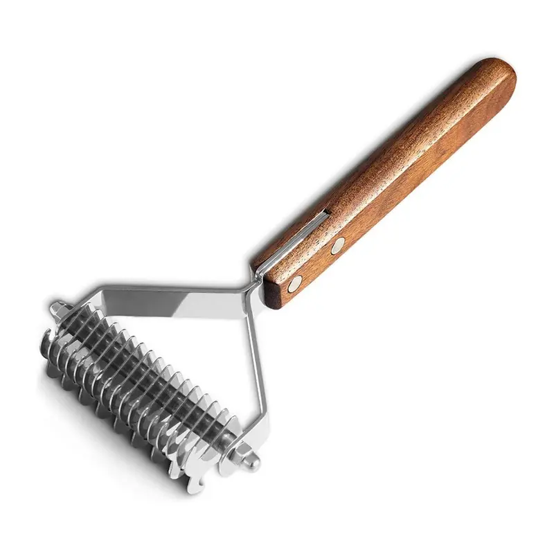 Zeuxo Premium 2-Sided Pet Dematting Undercoat Rake Comb Size 2