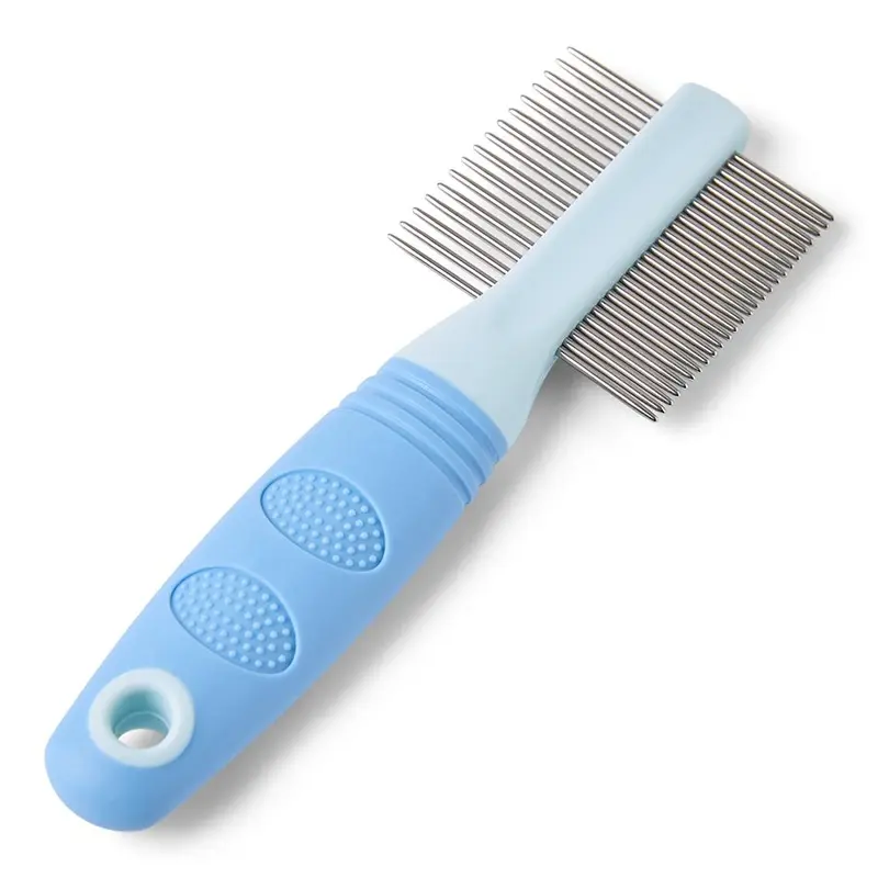 Pets At Home Double Sided Small Animal Comb Blue