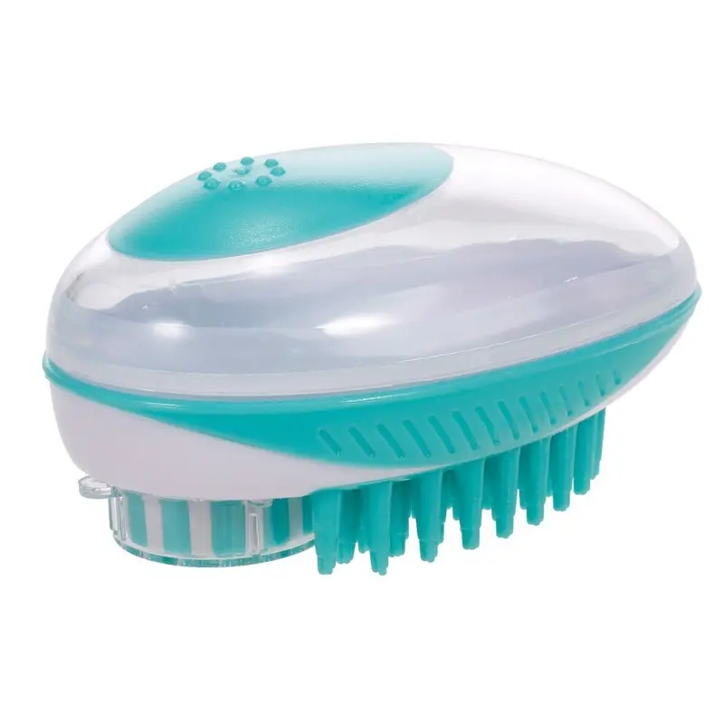 New Zech (Green) 2 In 1 Pet Brush Bath Massage Brush Green 2In