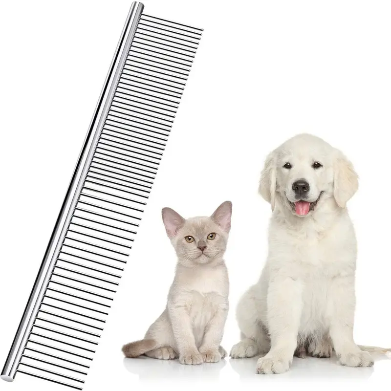 Pet Comb Round Tooth Dog Comb For Dogs And Cats With Matted Hair (19 X 3Cm) Size 19
