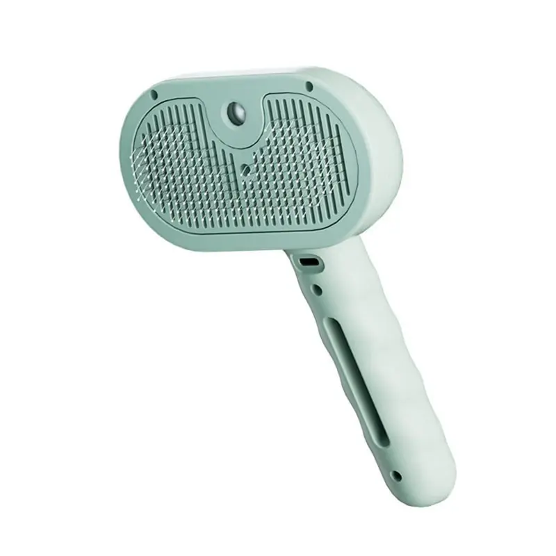 Green/White () Pet Spray Hair Removal Comb For Cats And Dogs