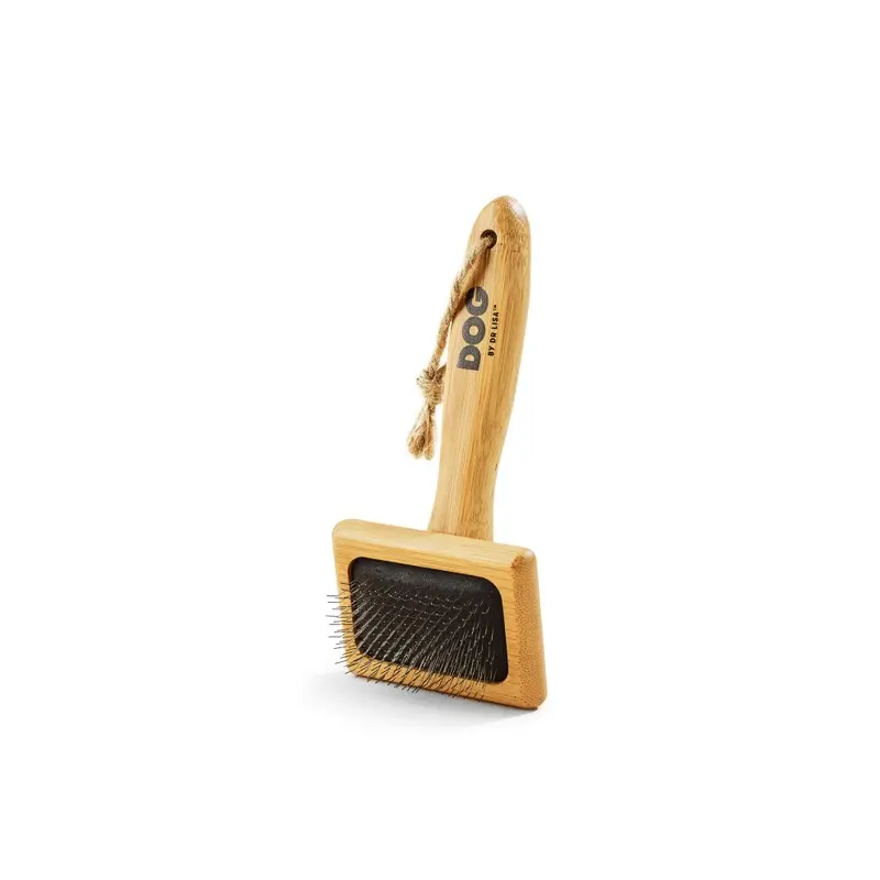 Slicker Brush For Dogs - Bamboo, Vet-Created, Small
