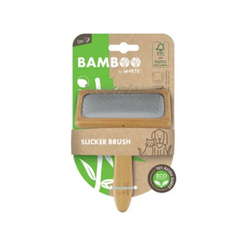 B&Q M-Pets Bamboo Slicker Brush - L