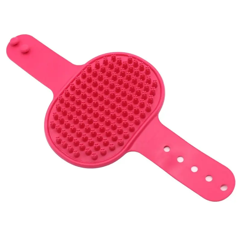 Red (Red) Bathing Brush Pet Short Hair Dog Rubbing Glove Cat Tpr Brush Massage