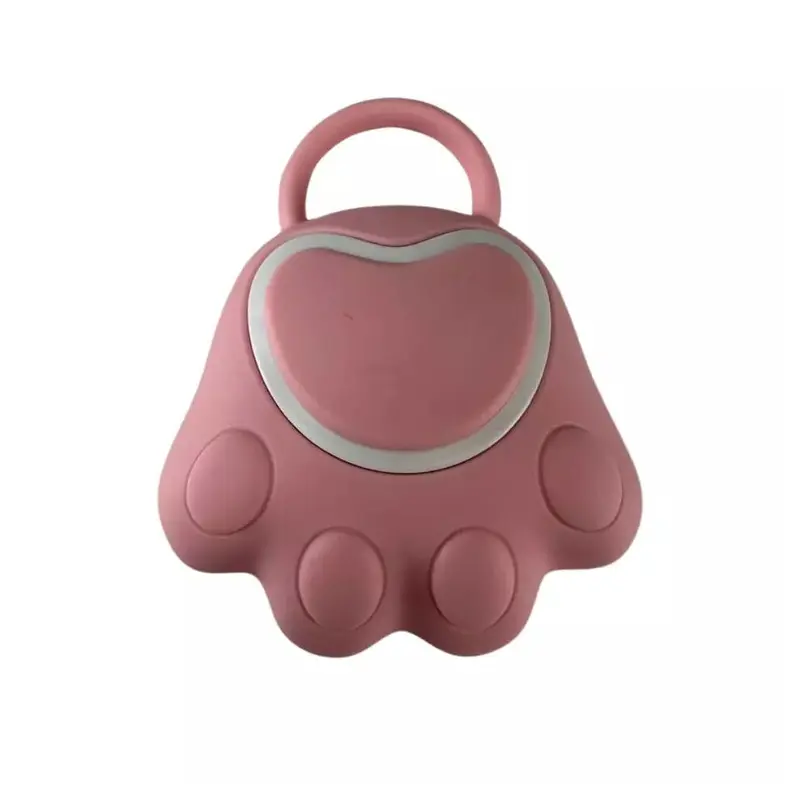 Pink Silicone Dog Bath Brush Gentle Scrub & Grooming Tool For All Breeds
