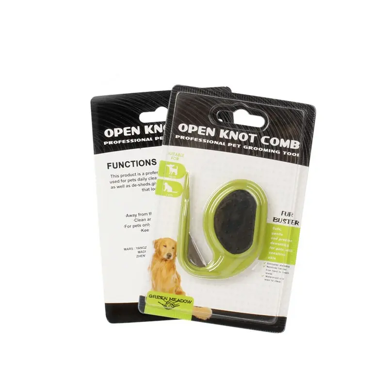 (StyleD) Knotted Pet Comb Blade Comb Hair Removal Grooming Tool For Cats Dogs And