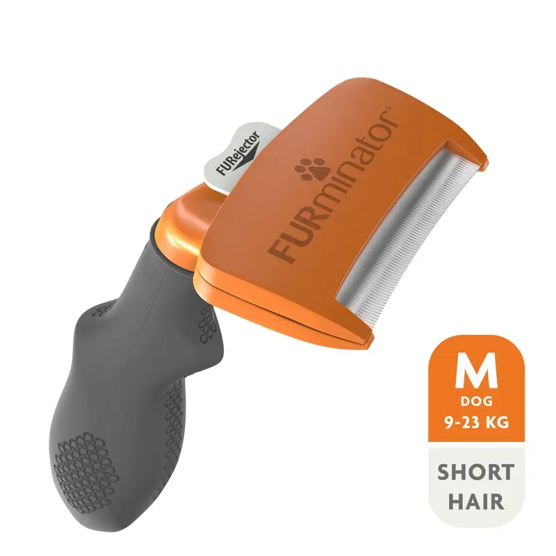 Furminator De-Shedder Grooming Tool For Short Haired Medium Dogs