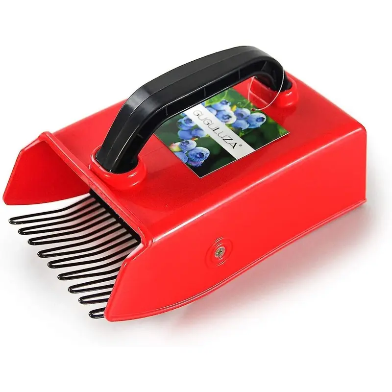 Black/Red Blueberry And Berry Comb, Berry Picker With Metal Comb, X 14 Cm (-Red) Size 24