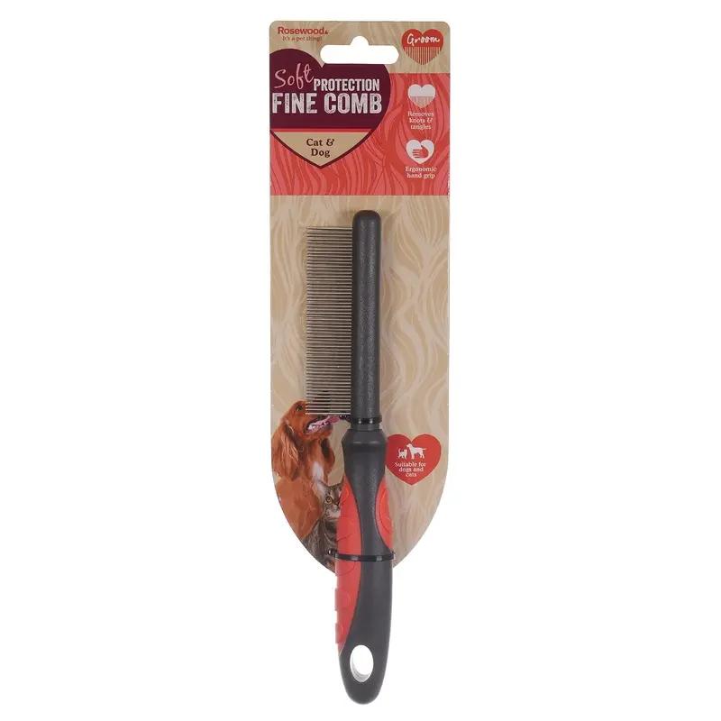 Rosewood Soft Protection Fine Comb for Dogs & Cats