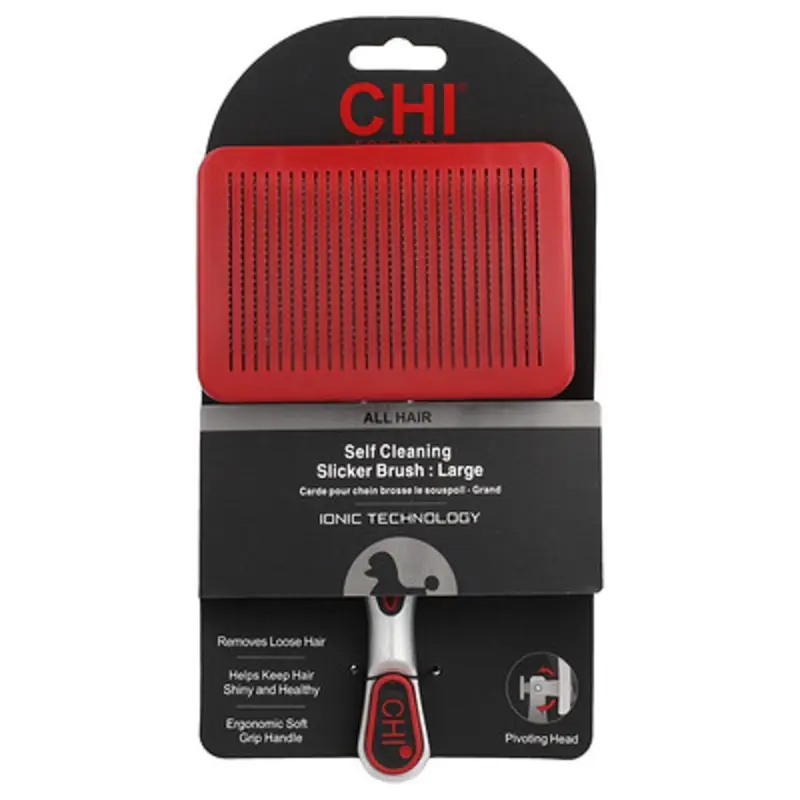 Chi For Dogs , Self Cleaning Slicker Brush, For Dogs, Large, 1 Count