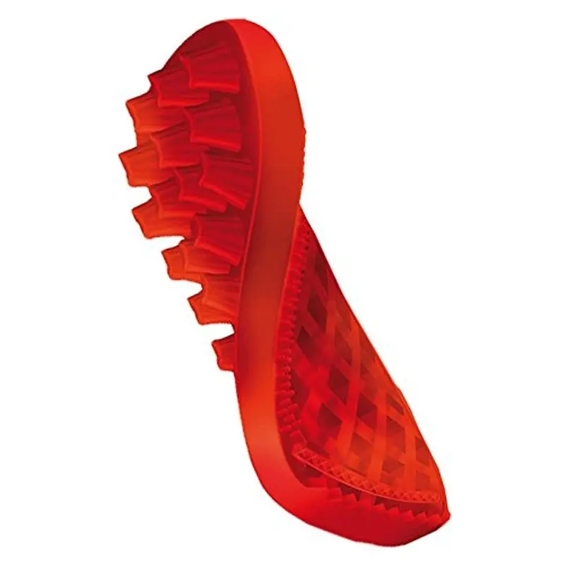 Pet + Me Multi-functional Grooming Brush for Long Hair Dog, Red