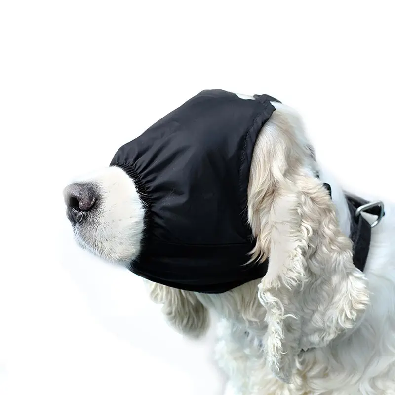 Black Dog Calming Cap For Grooming & Travel (, L) Size 1