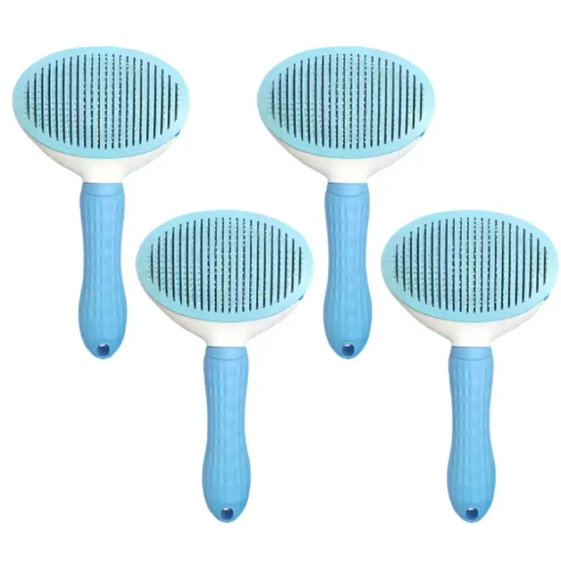 Senza Marchio Blue Cat Comb Remove Loose Hair Comb Brush Pet Cat Supplies