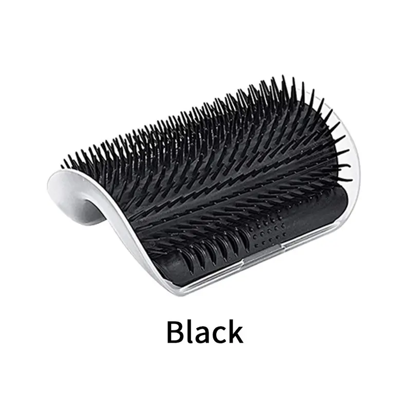 Bghone Black (Black) Pet Cat Brush Hair Removal Massage Comb. Self Cleaning Scrubber