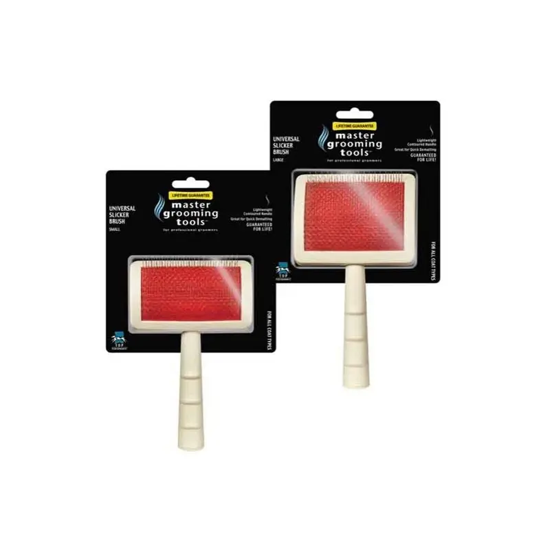 Master Grooming Tools White Universal Slicker Brush - Small