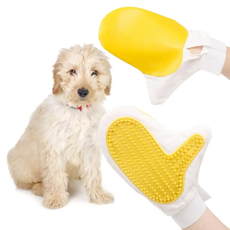 Urbn Living Cat Dog Pet Grooming Mitt Hair Massage Brush Glove Cleaning Hygiene
