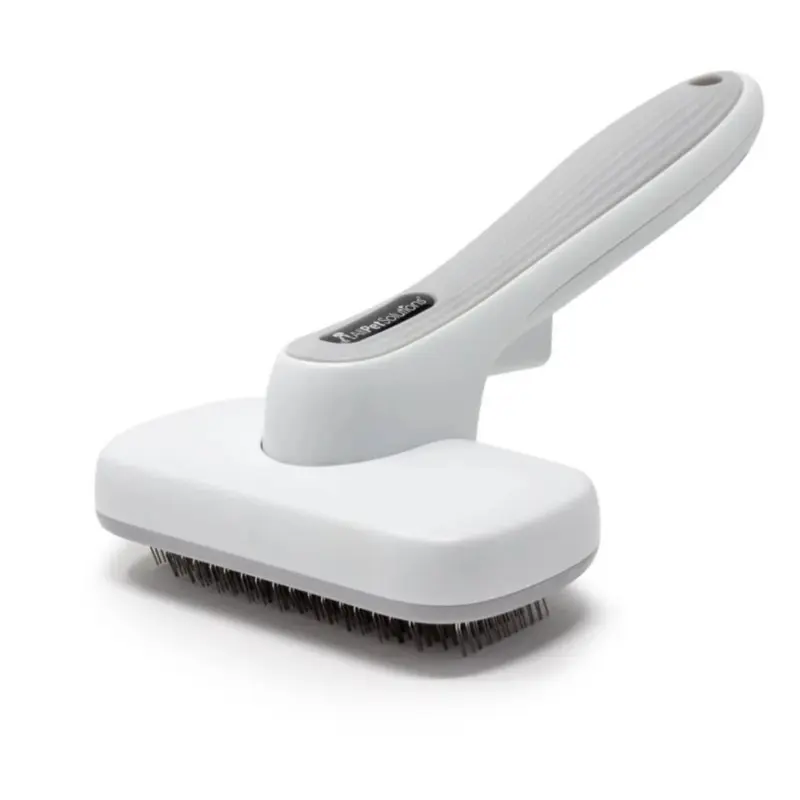 Allpetsolutions Grey Self-Cleaning Slicker Brush For Dogs & Cats