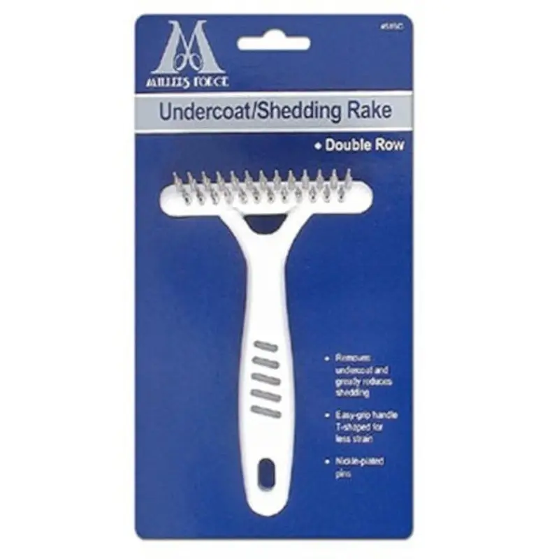 Millers Forge Undercoat/Shedding Rake Double Row Medium