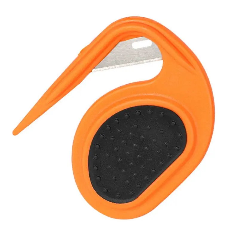 Orange (Orange) Pet Dematting Tool With Steel Blade, Anti-Slip Handle,