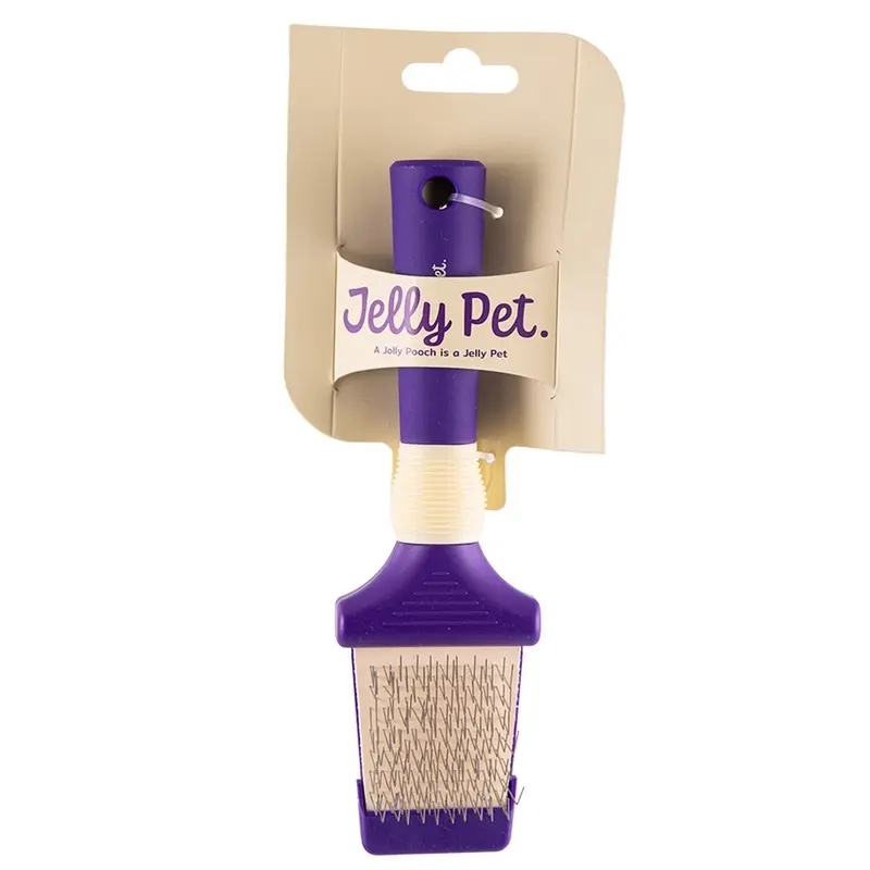 Jelly Pet Double Sided Flexible Slicker Brush - Small