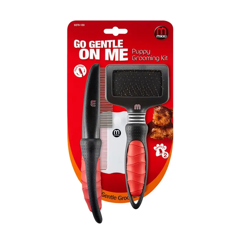 Mikki Go Gentle On Me Puppy Grooming Kit - Packaging Damaged