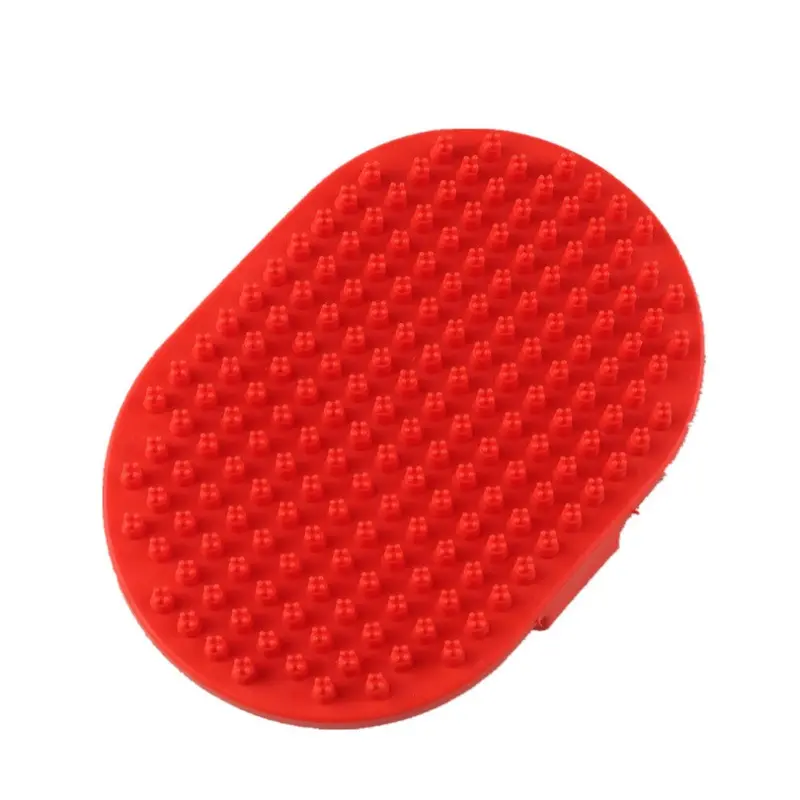 Red 5Pcs Pet Bath Brush Massage Comb Cleaning Pet Supplies Size 5