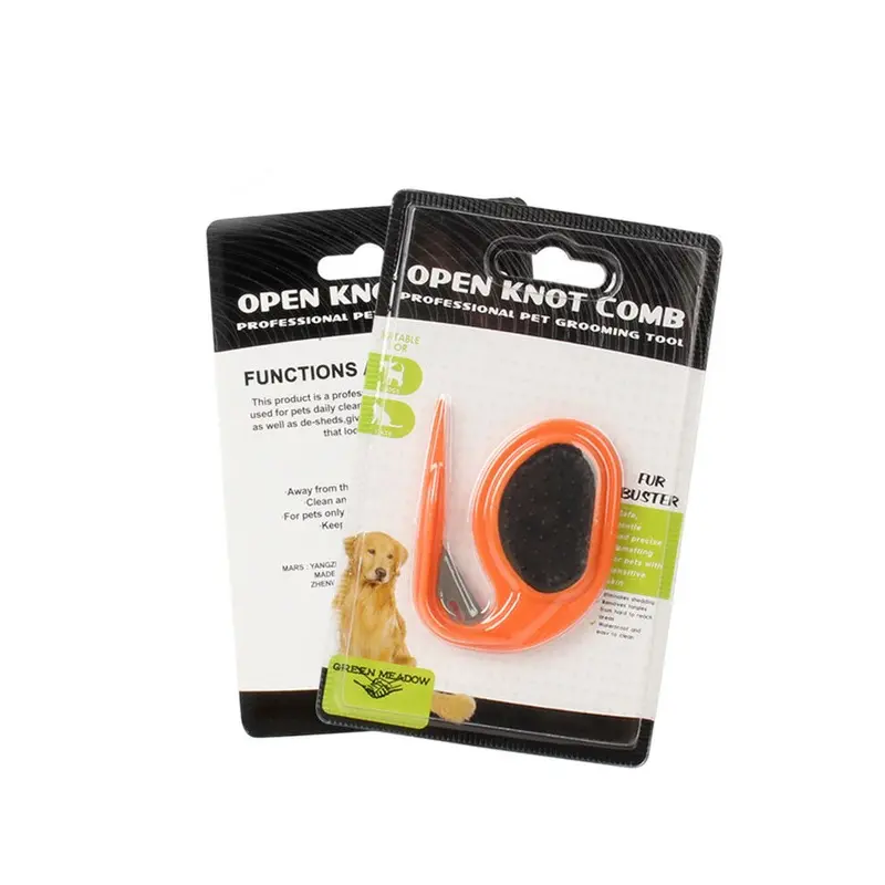 (StyleA) Knotted Pet Comb Blade Comb Hair Removal Grooming Tool For Cats Dogs And