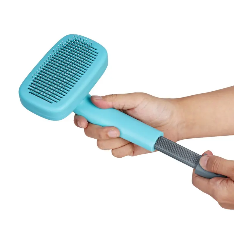 New Bingopaw Pet Hair Remover Brush Dog Cat Comb Self Cleaning Grooming Brush