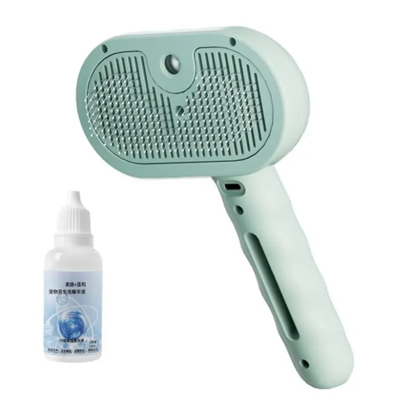 Sin Marca Green Steam Cat Brush Pet Grooming Comb Removing Loose Hair