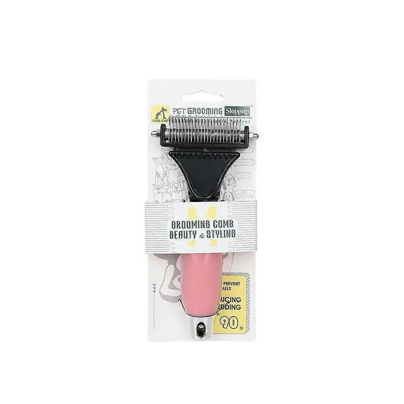 Pink (As Show, One ) 2In1 Dematting Grooming Comb For Pets Size 1
