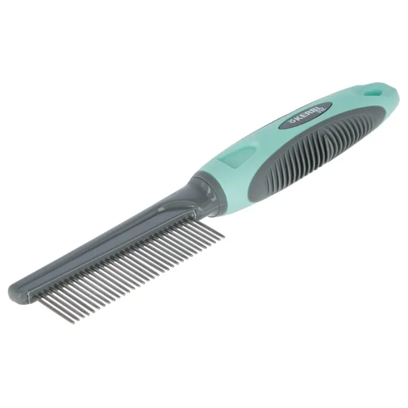 Kerbl Pet Fine Fur Comb 21 cm Turquoise Grey