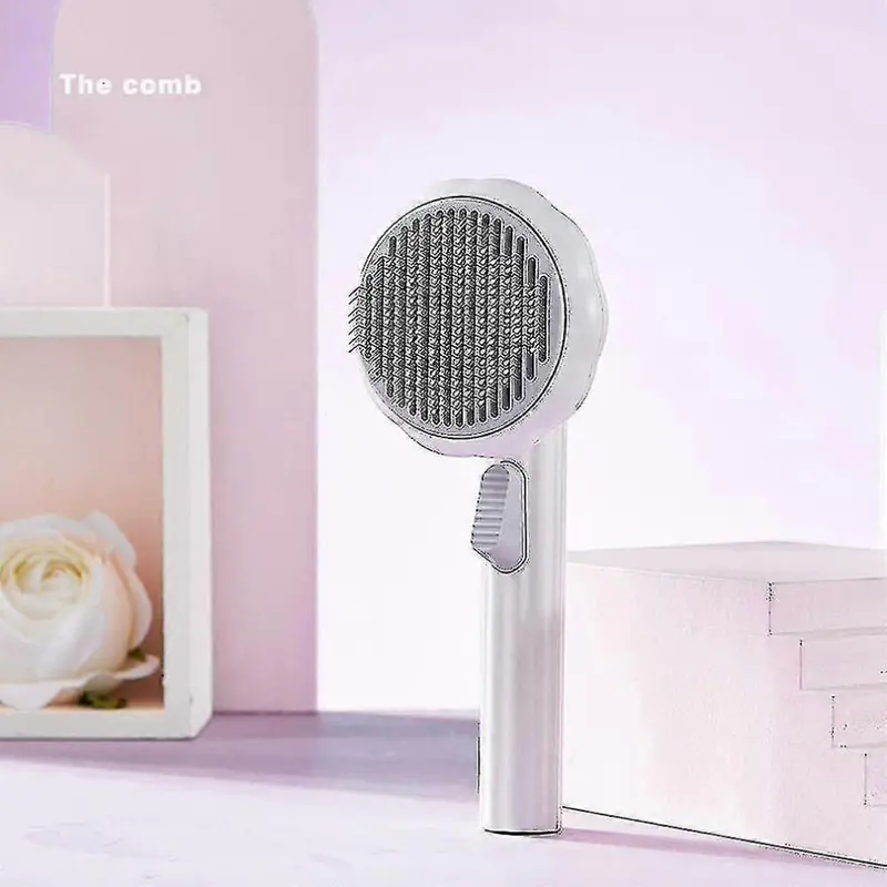 White (, One Size) Pet Hair Brush Shedding Trimmer Grooming Cleaning Comb