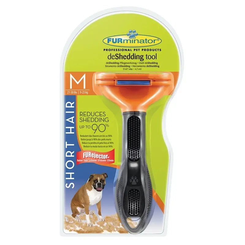Furminator Grey Shedding Tool For Short Hair Dogs - : Extra Large