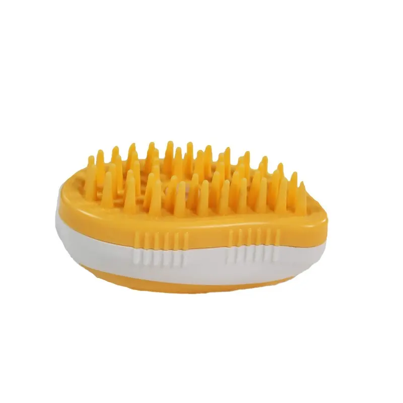 Penn-Plax 2 In 1 Shampoo Dispensing Pet Bath Brush - Soap Lather Scr 2In