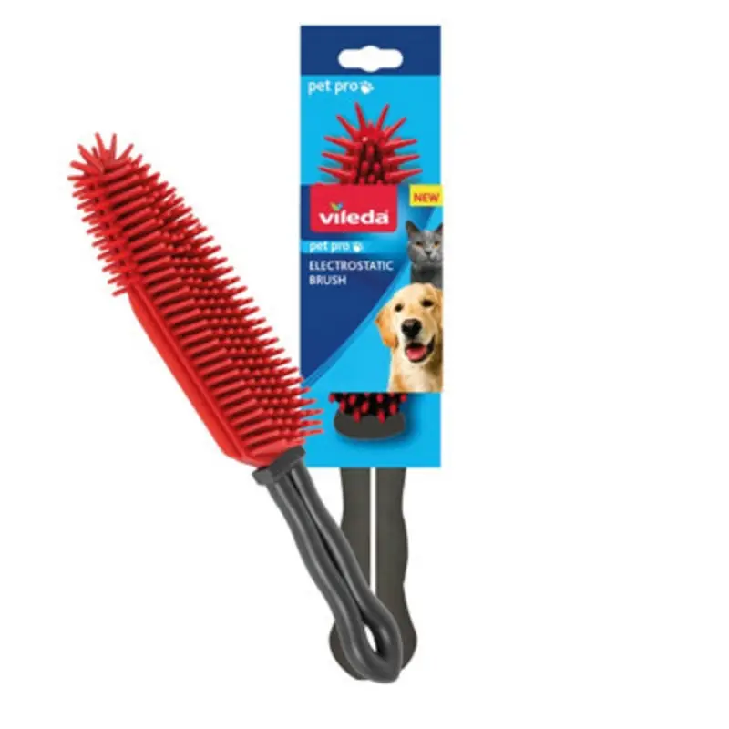 Vileda Pet Pro Electrostatic Rubber Hand Brush, (W)53Mm