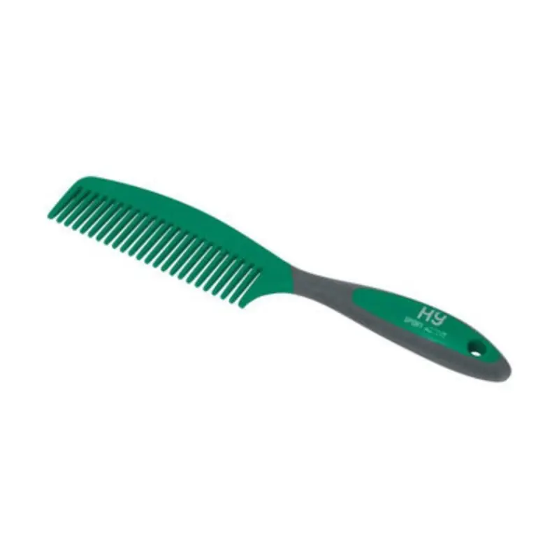 B&Q Hyshine Active Groom Comb Emerald (One Size) Green