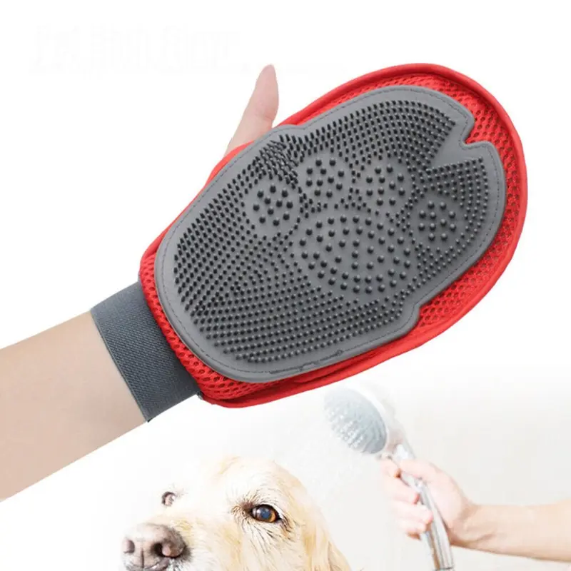 Greenzech Pet Bath Glove Cat Dog Hair Remover Massage Cleaning