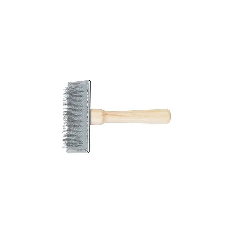 New Ancol Heritage Wood Handle Soft Slicker Brush Large