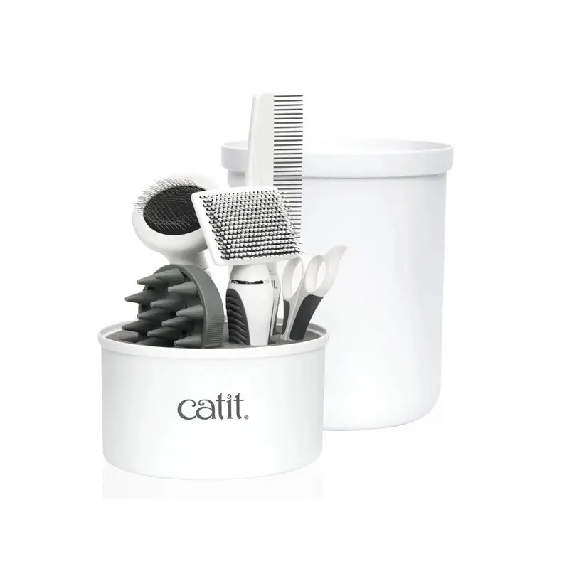 New Catit Best Grooming Kit For Shorthair Cats (6 Pc.) Size 6