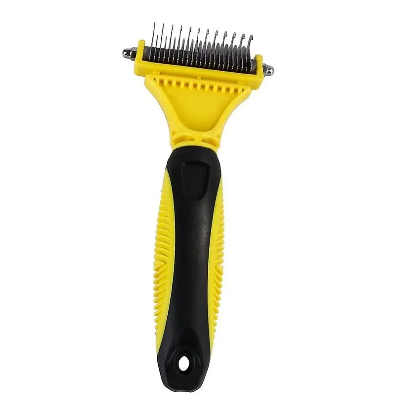 (As show, One size) Rust-free just open knot comb pet cat dog beauty brush