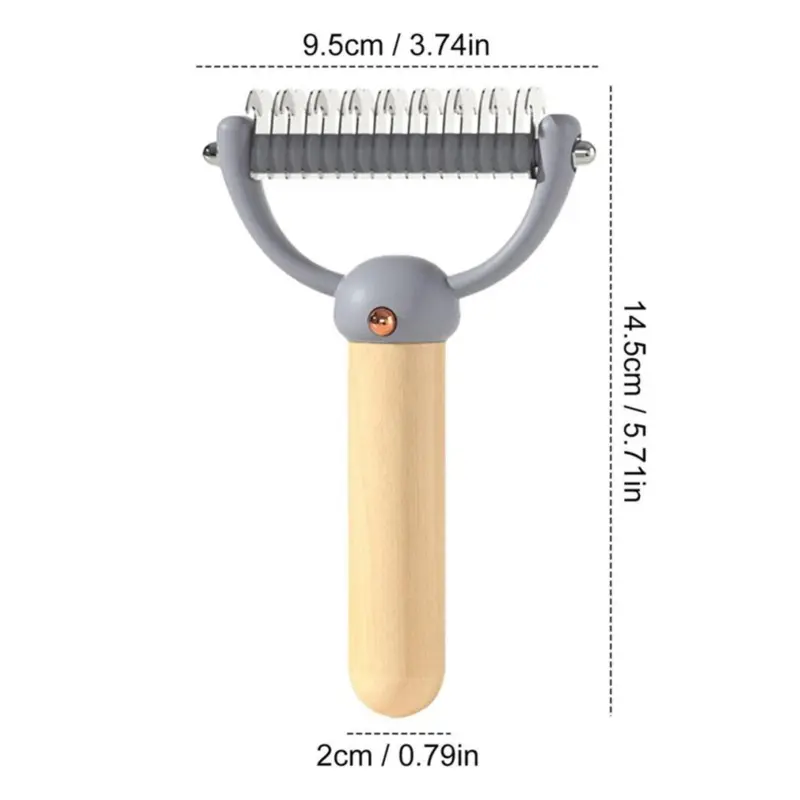 Markenlos Undercoat Rake Brush Dematting Cat Combs For Long Haired Cats B