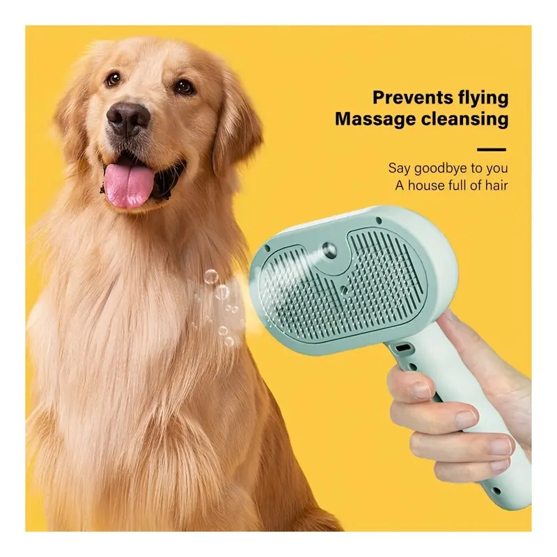Zeuxo Green Pet Brush Universal Steam Usb Type 1Pc Size 1