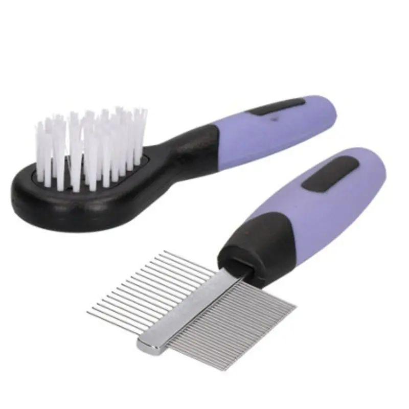 Ab Tools Animal Mini Soft Brush & Double Sided Comb Grooming Kit Small