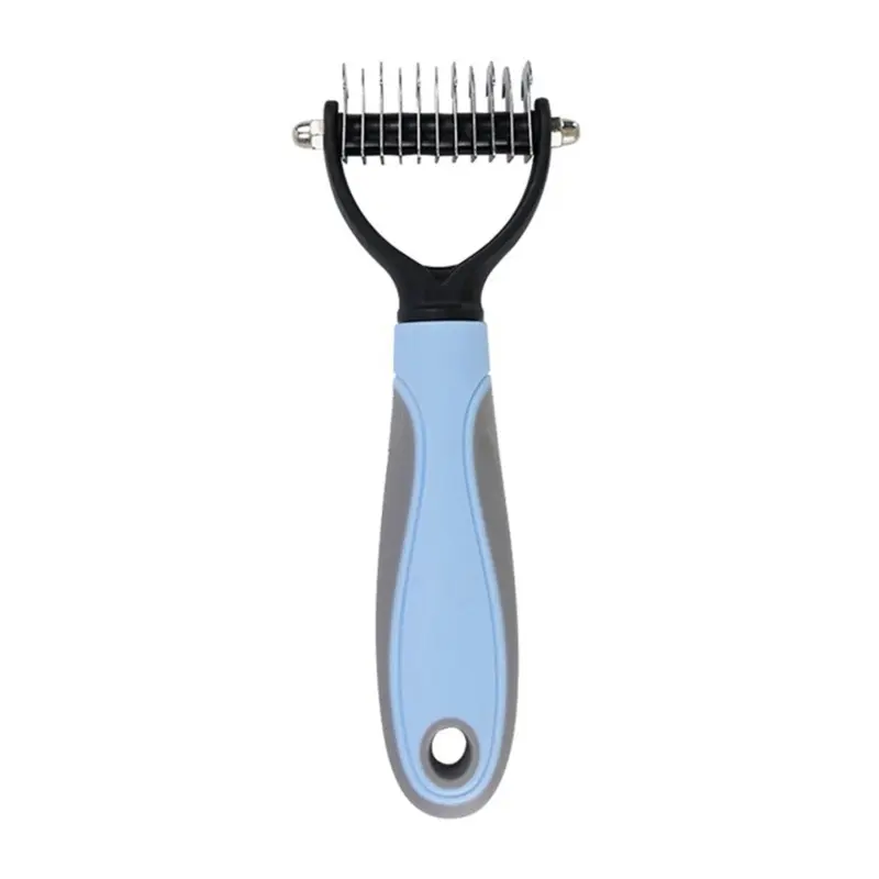 Blue For Long Unkempt Hair Removal Comb Dog Brush Small