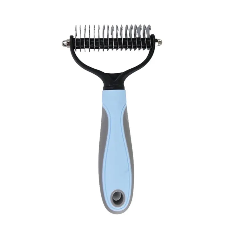 Blue For Long Unkempt Hair Removal Comb Dog Brush Large
