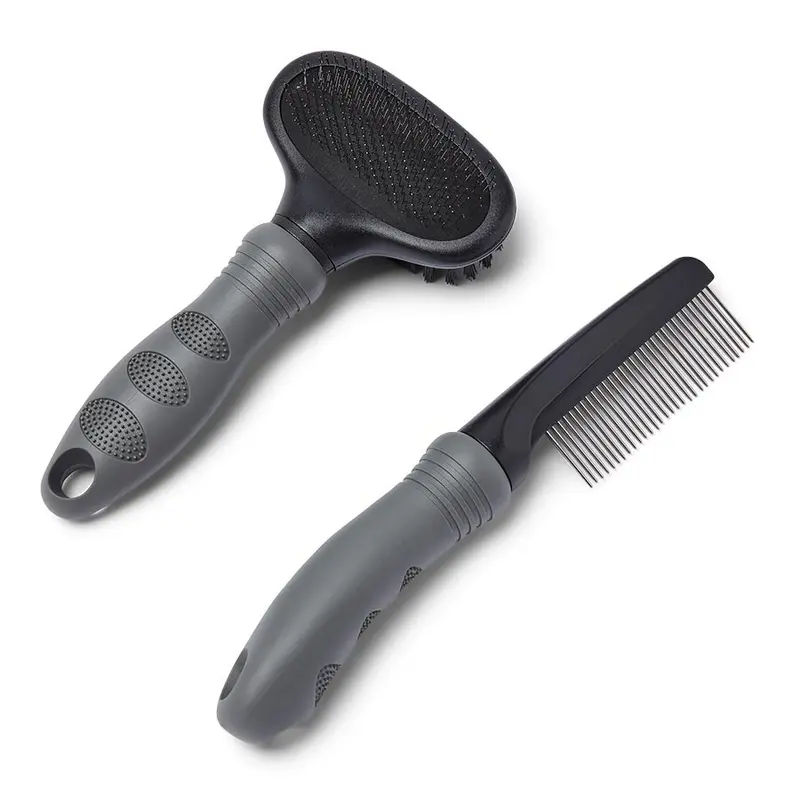 Pets At Home Puppy & Kitten Grooming Kit Double Sided Brush & Detangling Comb