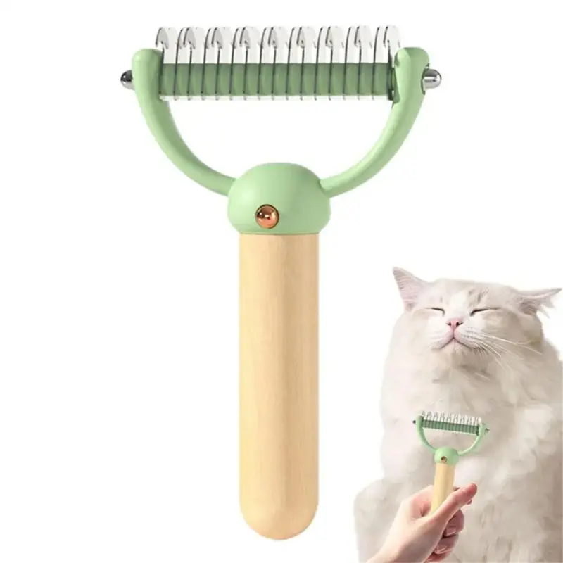Markenlos Undercoat Rake Brush Dematting Cat Combs For Long Haired Cats A