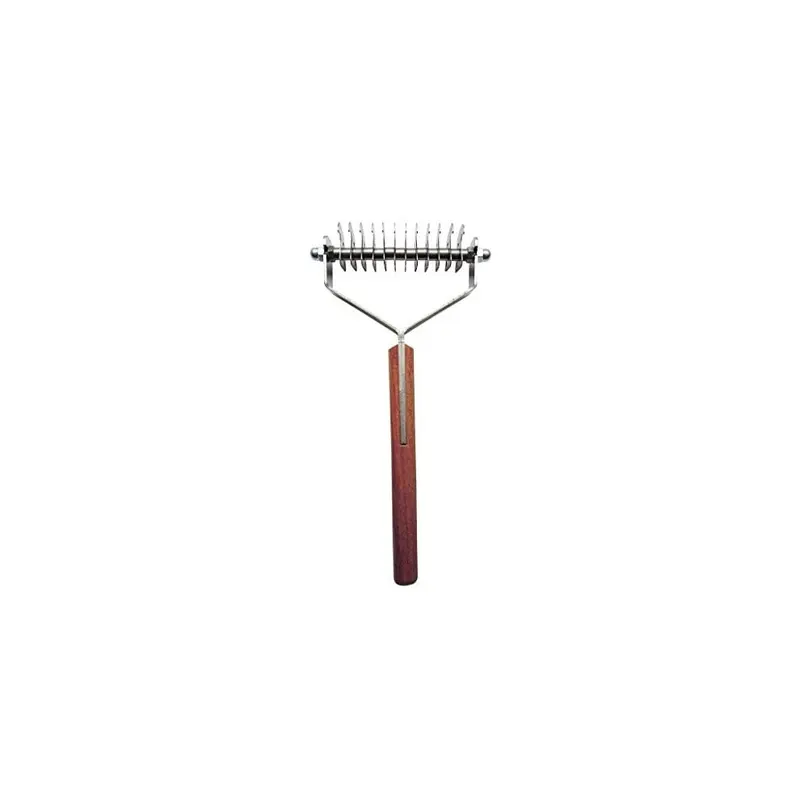 Del-Rey Mars Coat King Double Wide De-Matting Undercoat Grooming Rake Stripper