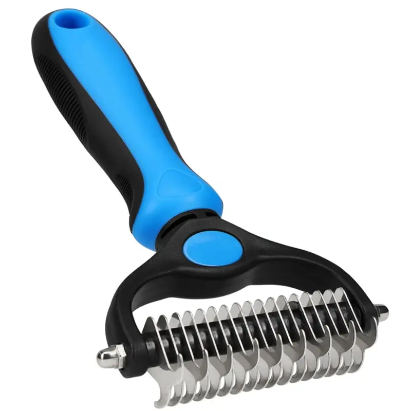 Sin Marca Blue Pet Hair Removal Comb Brush Pet Hair Trimming Comb