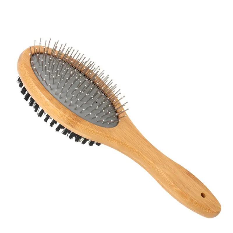 Pet Wood Double-Sided Comb Massage Cleaning Steel Needle Comb Brush Comb Size 23